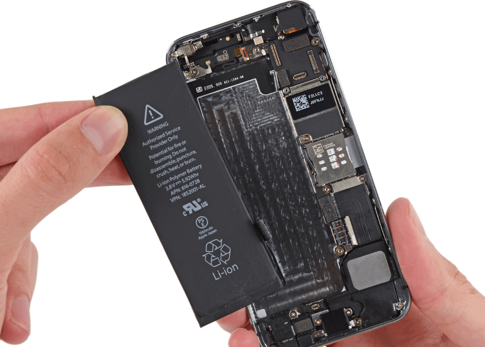 Как заменить аккумулятор на iPhone 5s