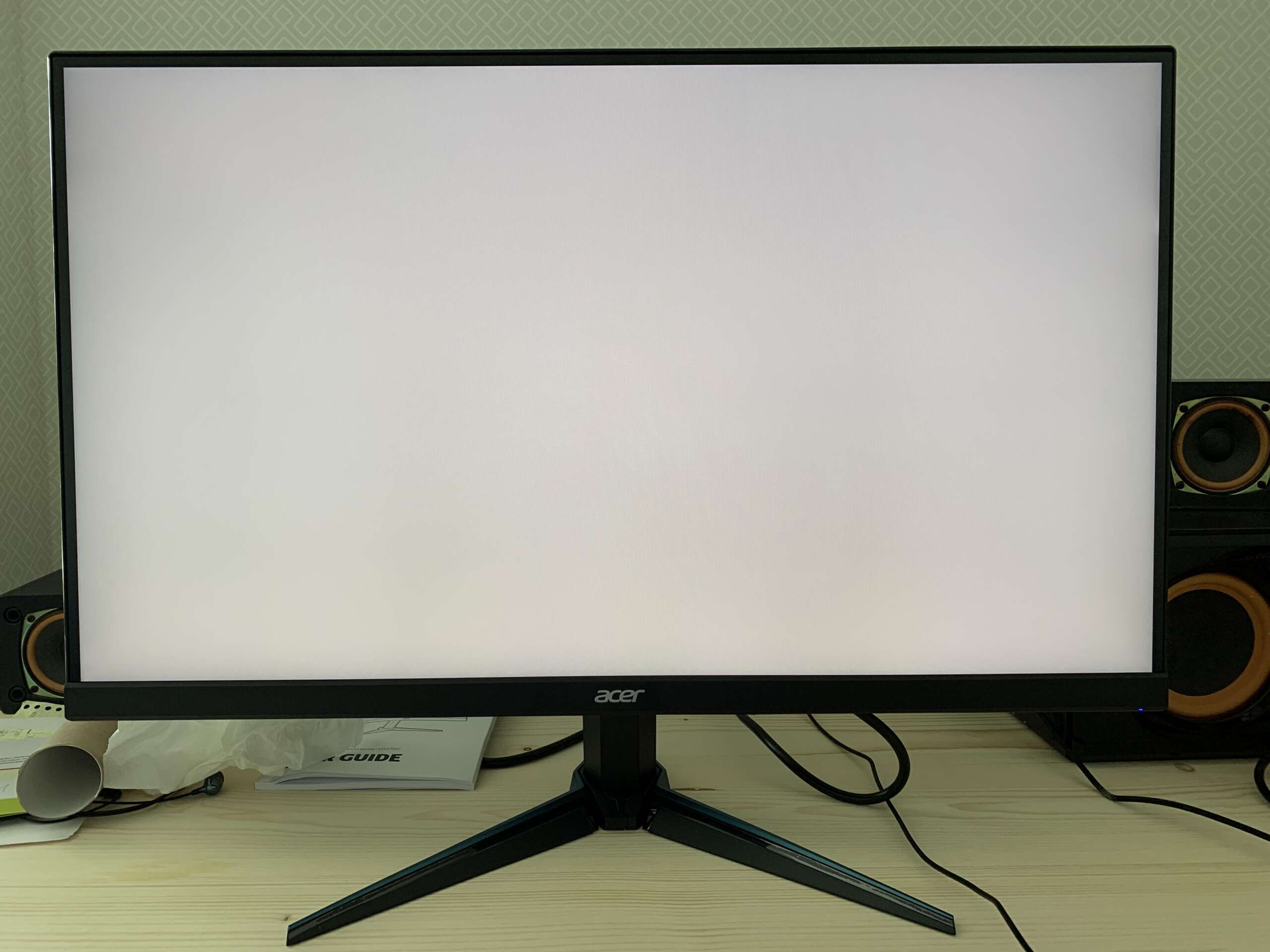 Белый экран на мониторе Acer KG271, причины и решение проблемы